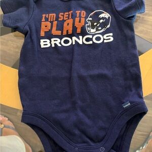Gerber Navy Blue Broncos Baby Bodysuit
